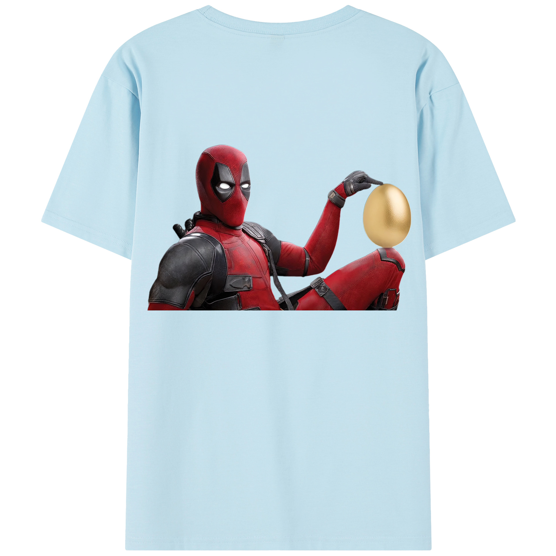 （画像用） Deadpool デッドプール 綿100％半袖Tシャツ（背面プリント）
